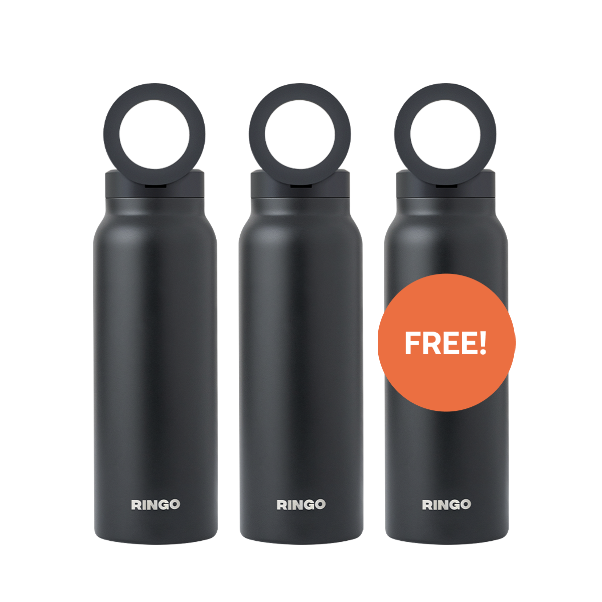 Ringo Water Bottle + Magnetic Booster Ring
