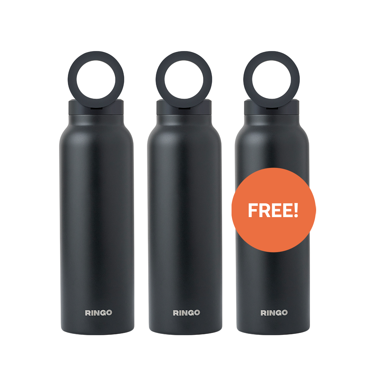 Ringo Water Bottle + Magnetic Booster Ring