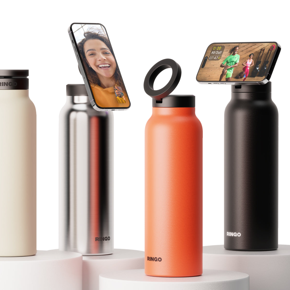 Ringo Water Bottle + Free Magnetic Booster Ring