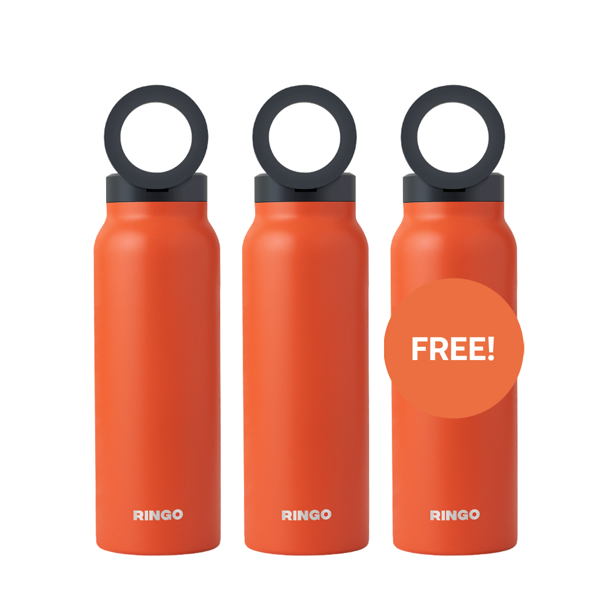 Ringo Water Bottle + Magnetic Booster Ring