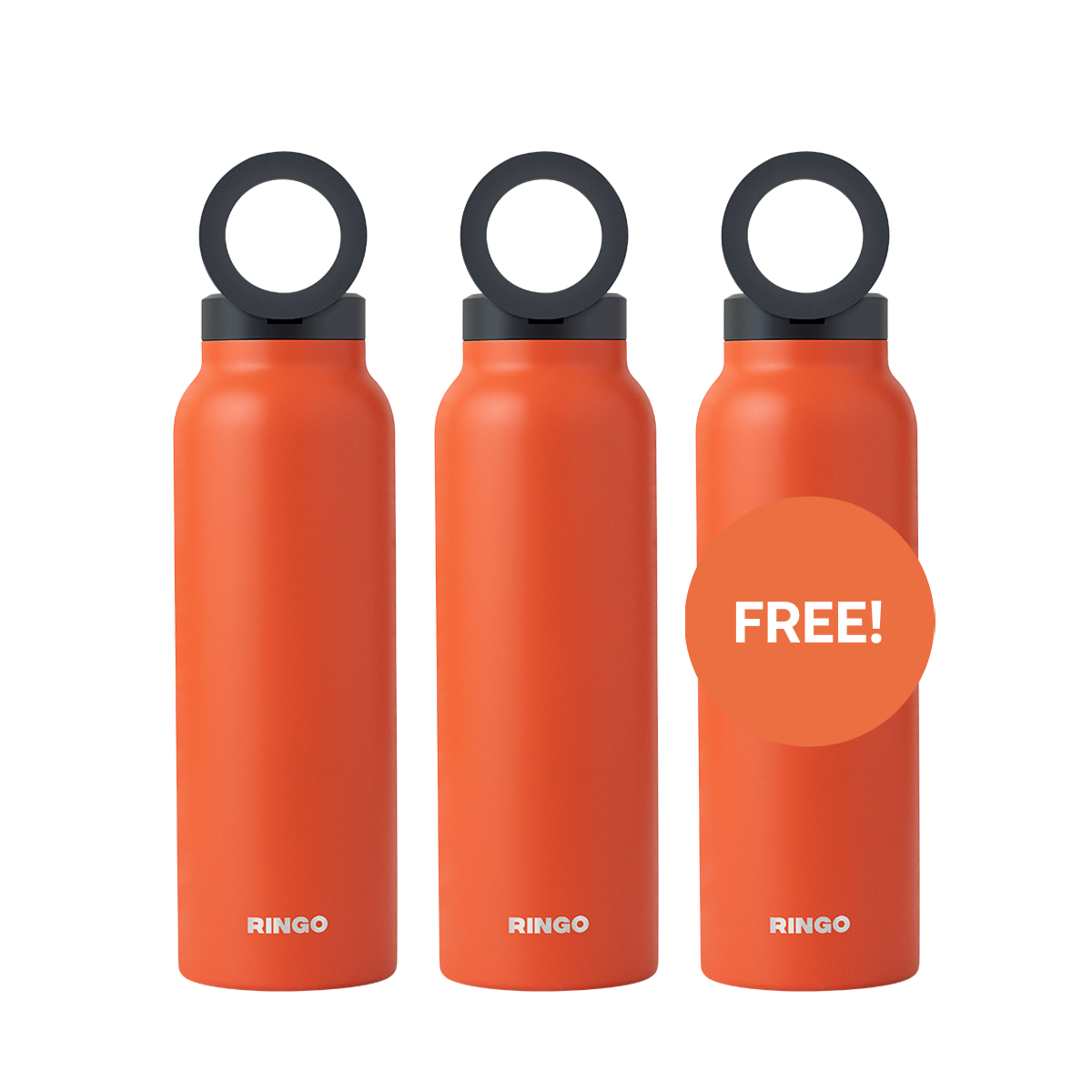 Ringo Water Bottle + Magnetic Booster Ring