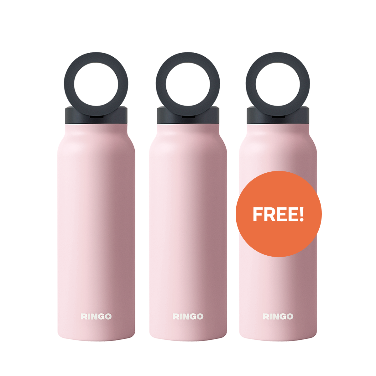 Ringo Water Bottle + Magnetic Booster Ring