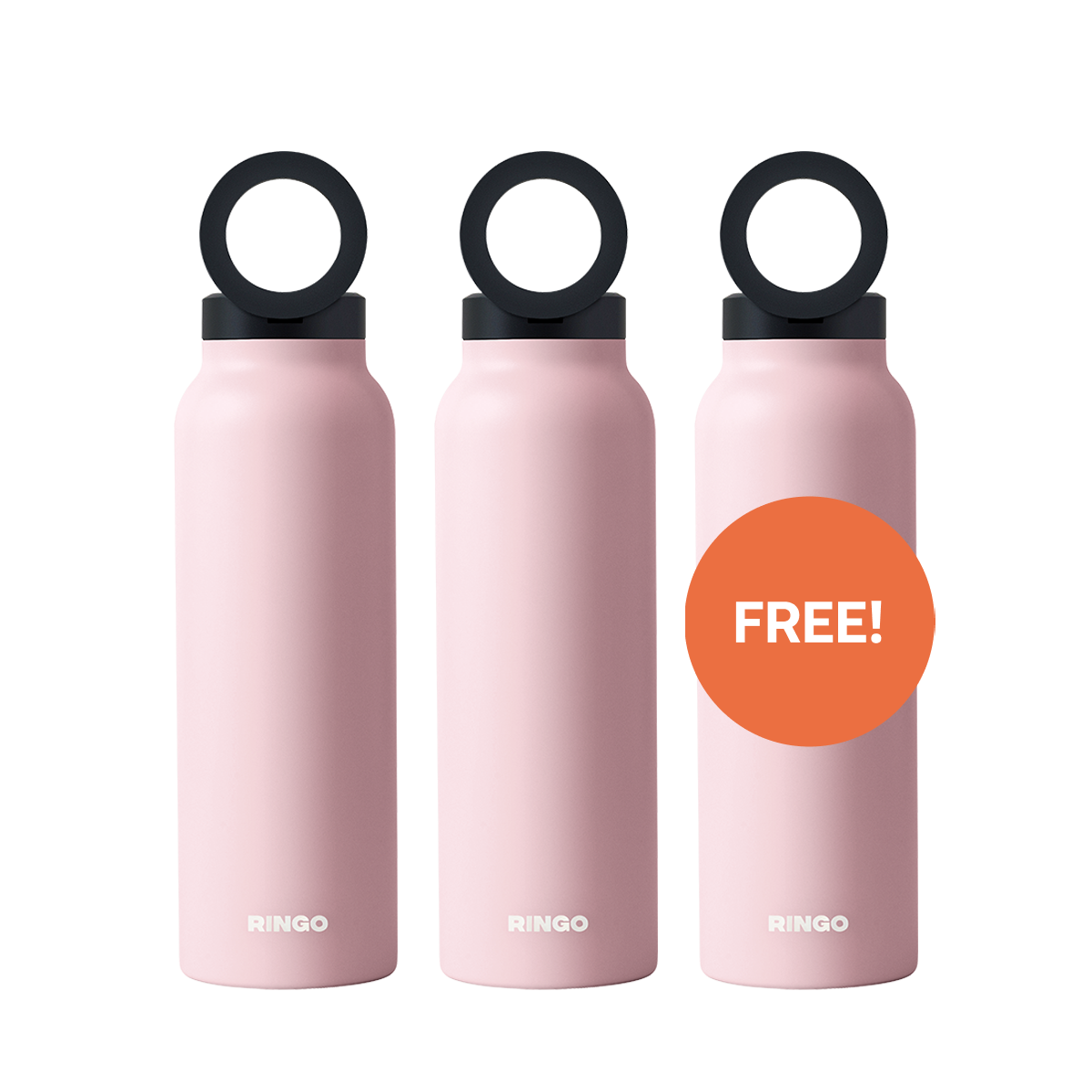 Ringo Water Bottle + Magnetic Booster Ring