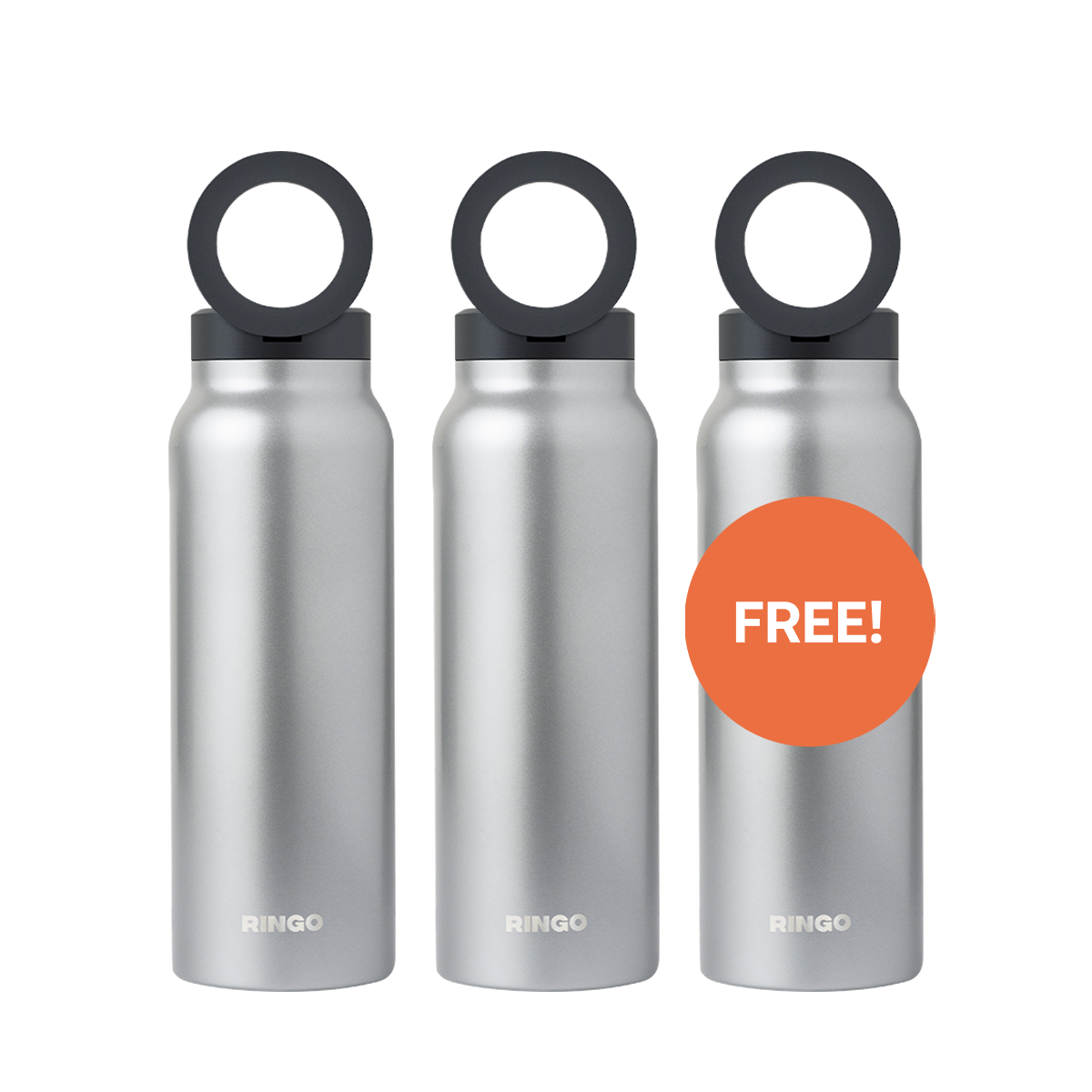 Ringo Water Bottle + Magnetic Booster Ring