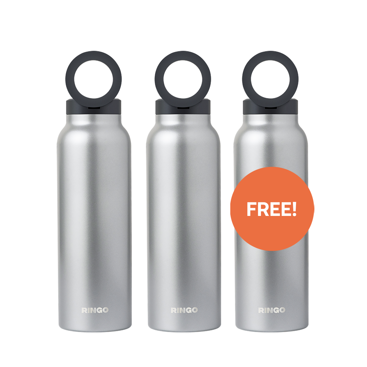 Ringo Water Bottle + Magnetic Booster Ring