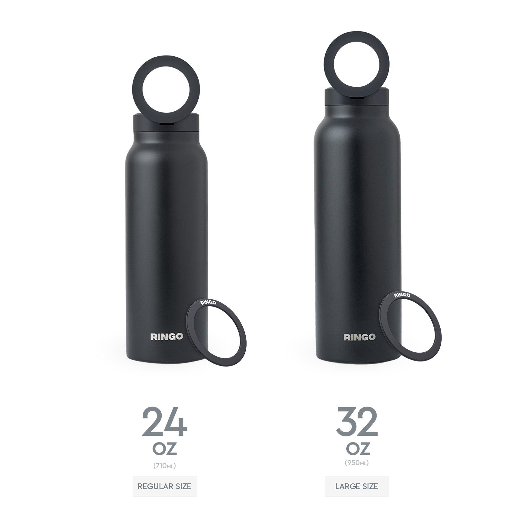 50 Strong 28 oz Off-White Plastic Water Bottle 